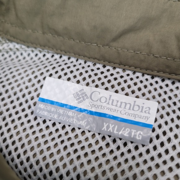 Columbia PFG Long Sleeve Fishing Shirt Khaki Omni Shade XXL 2XT - Picture 2 of 9